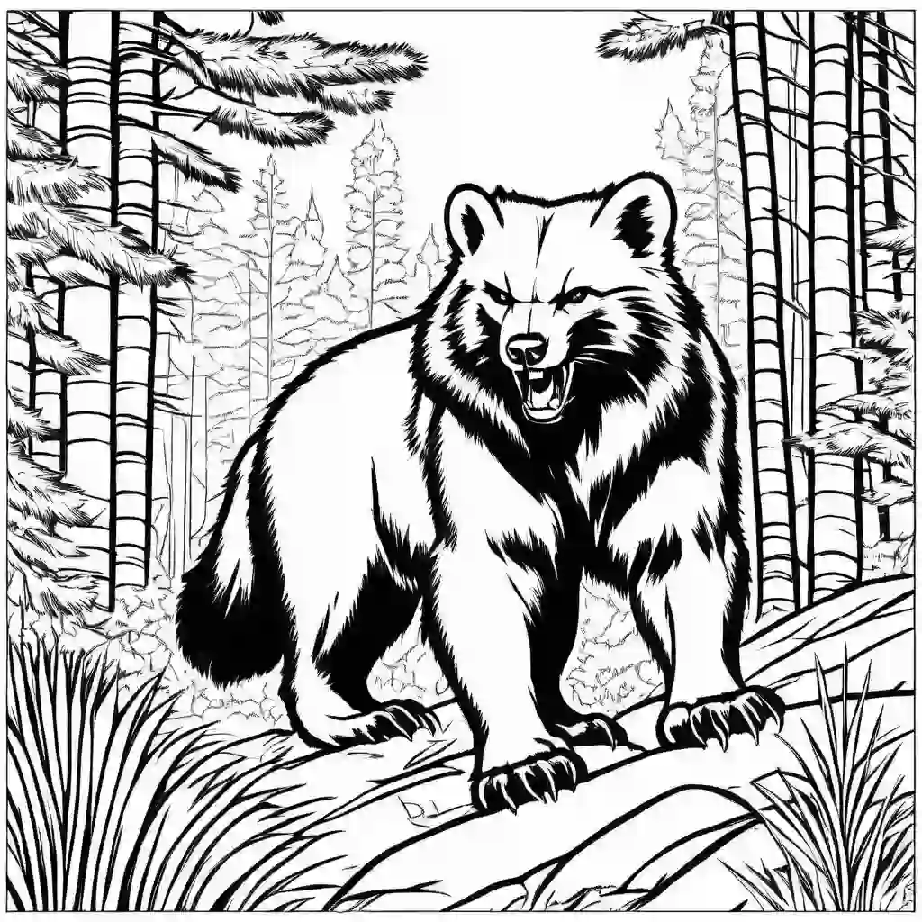 Wolverines coloring pages